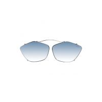 Ochelari de soare cat-eye clip-on cu lentile-oglinda