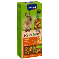 Baton pentru iepuri Vitakraft Kracker cu Miere si Grau Spelt 112g