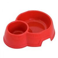 Castron pentru caini sau pisici Geo Dublu 24.5 cm