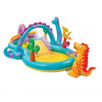 Piscina gonflabila Dinoland cu accesorii, 333 x 229 x 112 cm