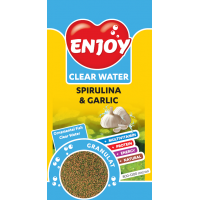 Hrana pentru pesti Enjoy Spirulina si usturoi granule 250ml