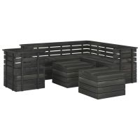 Set mobilier gradina paleti cu perne 8 piese lemn masiv pin