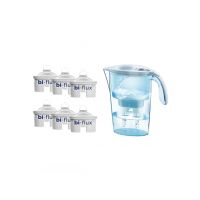 6 cartuse Biflux + Cana de filtrare apa Laica Stream White - Alb