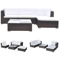 Set mobilier de gradina cu perne