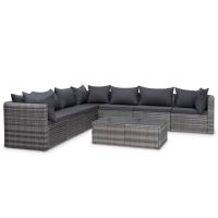 Set mobilier de gradina cu perne