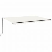 Copertina retractabila cu senzor vant & LED antracit 300x250 cm