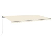 Copertina retractabila manual cu LED, crem, model 4