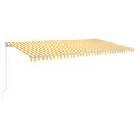 Copertina retractabila manual cu LED, galben/alb, model 2