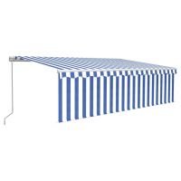 Copertina retractabila manual cu stor&LED albastru&alb