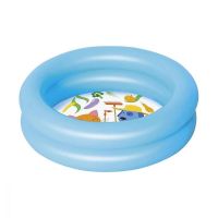 Pachet piscina gonflabila Bestway + kit de reparatii, pentru baieti, 61x15 cm, albastru
