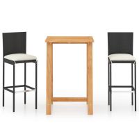Set mobilier bar de gradina cu perne