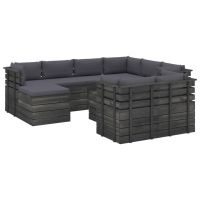 Set mobilier gradina din paleti cu perne