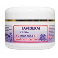 FAVIDERM CREMA CU TATANEASA SI COADA SORICELULUI, 50ml - Favisan