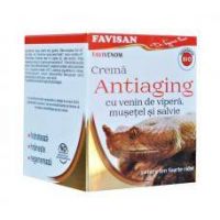 FAVIVENOM CREMA ANTIAGING CU VENIN DE VIPERA 50ml, Favisan