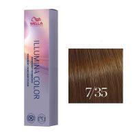 Vopsea Permanenta - Wella Professionals Illumina Color Nuanta 7/35 blond mediu auriu mahon