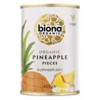 Ananas bucati in suc de ananas, eco-bio, 400g - Biona
