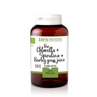 Chlorella, Spirulina, Suc de orz verde, 375 tablete, eco-bio, 150g - Diet Food