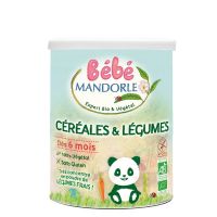 Cereale + legume pentru bebelusi - de la 6 luni 400g eco-bio Bebe MANDORLE