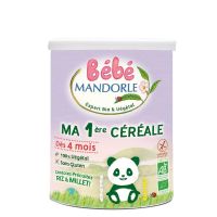 Cereale pentru bebelusi - de la 4 luni 400g eco-bio Bebe MANDORLE