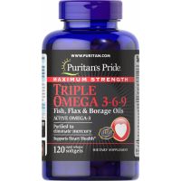 Puritan s Pride Maximum Strenght Triple Omega 3-6-9 120 softgels