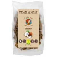 Biscuiti cu cocos fara zahar, 100 g, Scufita Rosie