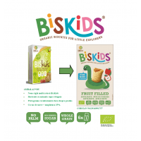 Biscuiti Biskids cu umplutura de mar pentru copii, fara zahar, eco-bio, 150g Belkorn