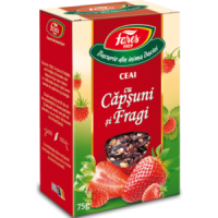 Ceai cu capsuni si fragi, la punga, 75g - Fares