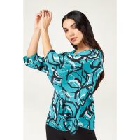 Bluza cu model si maneci medii