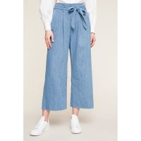 Pantaloni cu croiala ampla si strasuri