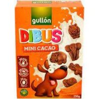 Biscuiti mini de cacao Dibus, fara lactoza, 250g - Gullon