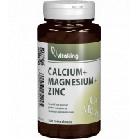 Calcium Magneziu si Zinc, 100cpr - VITAKING