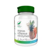 Ananas, Papaya si Enzymes, 100cpr - Pro Natura