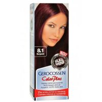 Vopsea de Par Silk&amp;Shine Gerocossen Color Plus, nuanta 8.1 Burgundi, 50 g