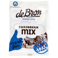 Caramele cu aroma de cafea, fara zahar, 90g - DeBron