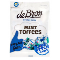 Caramele cu aroma de menta, fara zahar, 90g - DeBron