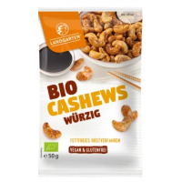 Caju prajit in sos japonez tamari, fara zahar, eco-bio, 50g - Landgarten