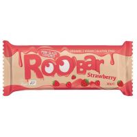 Baton cu capsuni invelit in glazura roz, eco-bio, 30g - Roobar