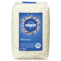 Orez cu bob rotund alb pentru lapte, eco-bio, 500g - Davert