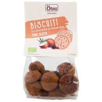 Biscuiti cu ciocolata si cocos, fara gluten, eco-bio, 100g - Obio