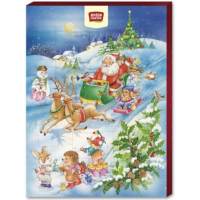 Calendar advent cu ciocolata cu lapte, eco-bio, 75g - Rosengarten