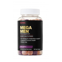 Multivitamine Jeleuri Pentru Barbati Cu Aroma Naturala De Fructe De Padure, Mega Men Gummy Multivitamin, 120Jeleuri - Gnc