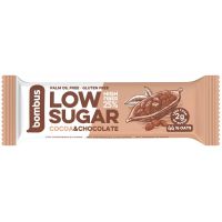 Baton proteic Low Sugar cu cacao si ciocolata, 40 g Bombus