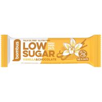 Baton proteic Low Sugar cu vanilie si ciocolata, 40 g Bombus