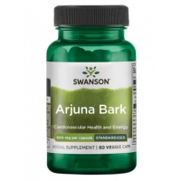 Arjuna Bark Extract Standardizat, 500mg, 60 cps - Swanson