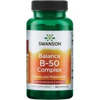 Balance B-50, Complex de Vitamina B, 100 capsule, Swanson