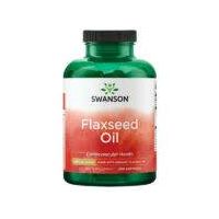Flaxseed Oil Organic (Ulei din Seminte de in), 1000 mg, 100 capsule, Swanson