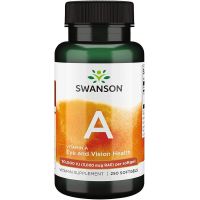 Vitamina A din Ulei de Cod, 10,000 IU, 250 capsule moi, Swanson