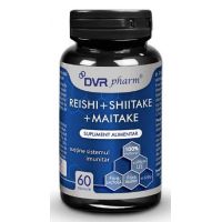 REISHI + SHIITAKE + MAITAKE 60 capsule - DVR Pharm