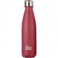 Sticla Termo din Otel Inoxidabil Cu Husa Neopren, rosu, Irisana 500 ml