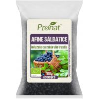 Afine salbatice indulcite cu zahar din trestie Eco-Bio 100g - Pronat